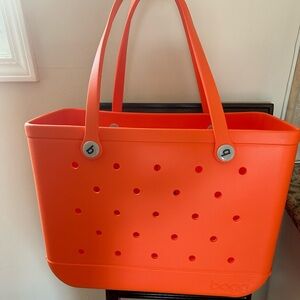 Bogg Bag Original Large Waterproof Tote Orange You Glad With 2 Insert Pouches